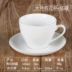 Khách sạn Teacup Cup gốm châu Âu Cup cà phê sứ trắng Nhà hàng phương Tây Cup cà phê Cup Eared Apricot trắng - Cà phê phin pha cafe inox Cà phê