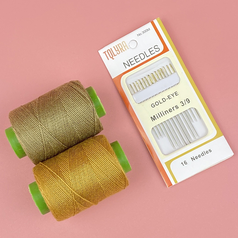 Denim Thread for Jeans, Small Spool 203 Thick Thread, Sewing Machine Thread, Household Needle and Thread Set, Hand Sewing Thread, Sewing Thread