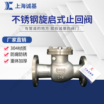 H44W-16P Stainless steel 304 flange swing check valve Check valve Check valve DN50 DN80 DN100