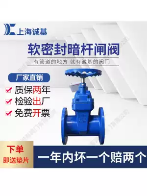 Z45X elastic seat seal dark Rod soft seal fire tap water heavy body valve flange gate valve DN80DN100