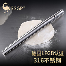 German SSGP rolling pin 316 stainless steel two-headed Face Stick household dry stick stick rolling noodle stick