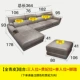 Lei Zhe nhập khẩu sofa da hàng đầu lớp da bò hiện đại tối giản kích thước căn hộ phòng khách trang trí kết hợp da nghệ thuật 123 - Ghế sô pha ghế sofa bed