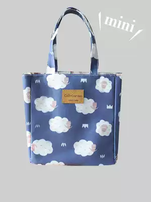 Ultra-mini multi-color Korean version of small fresh waterproof portable small square bag walking baby bag urinating bag Children's tote bag