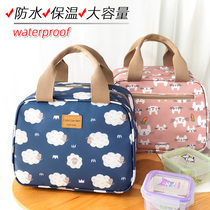 Cartoon Waterproof Oxford Cloth Large Capacity Aluminum Foil Hand Lunchbox Insulation Lunch Box Bag Students With Rice Picnic Bag