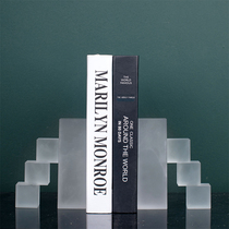 Modern Minimalist Geometric Crystal Book Stall Swing Piece Art Book House Bookcase Office Desktop Decorative Handiwork