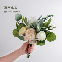 Nordic emulated floral bouquet of flowers with floral livingroom floral swing pieces modern fake flowers light and luxurious table hem