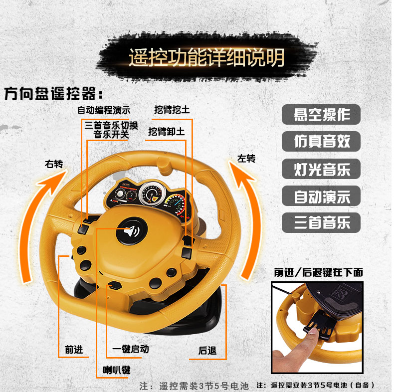 Remote Dump Truck Toy Boy Crane Crane Có thể sạc lại Dump Truck Child Hook Machine Engineering mixer trò chơi lắp ráp