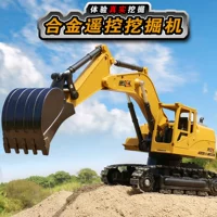 Không dây điều khiển từ xa máy xúc đồ chơi cậu bé có thể sạc lại hợp kim máy xúc mô hình móc máy kỹ thuật xe trẻ em lễ xe ô tô đồ chơi