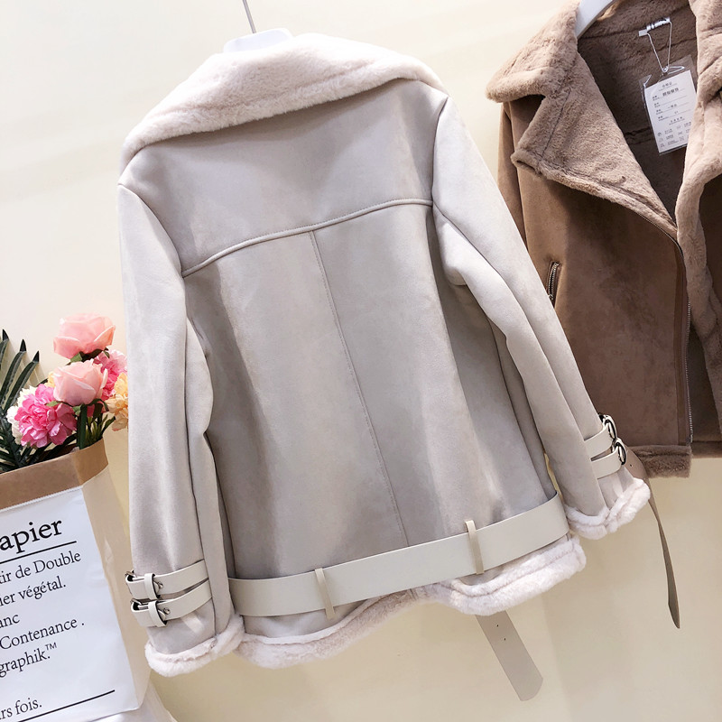Lamb fur coat female winter short paragraph