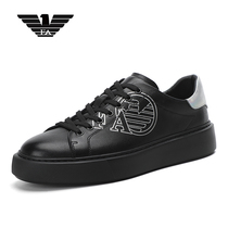 Lideng Armani mens shoes 2022 new spring and autumn business leather shoes leather casual shoes mens sneakers