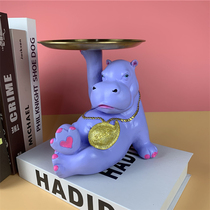 Light luxury creative animal tray ornaments coffee table storage living room entrance funny housewarming New Home sand sculpture soft decorations