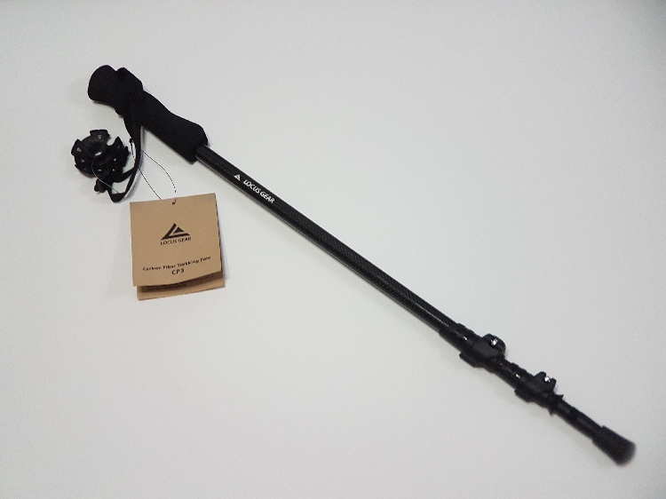 Locus Gear CP3 Lucas Outdoor Carbon Fiber Mountaineering Stick Ultra Light Lock Cane 135cm Retractable-Taobao