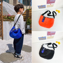 Childrens Day italics Slanted Satchel boys Children Overalls Large capacity Postbag Students Single shoulder bag Childrens pure color Oblique Satchel Bag