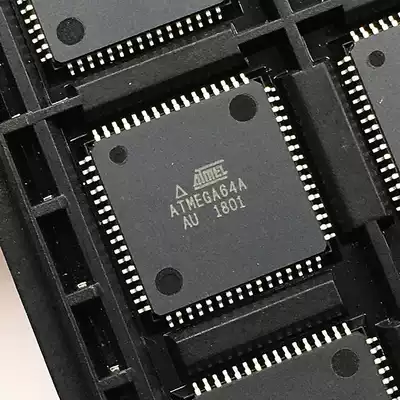 A single-wafer ATMEGA64A-AU MEGA64A-AU TQFP64 IC chip
