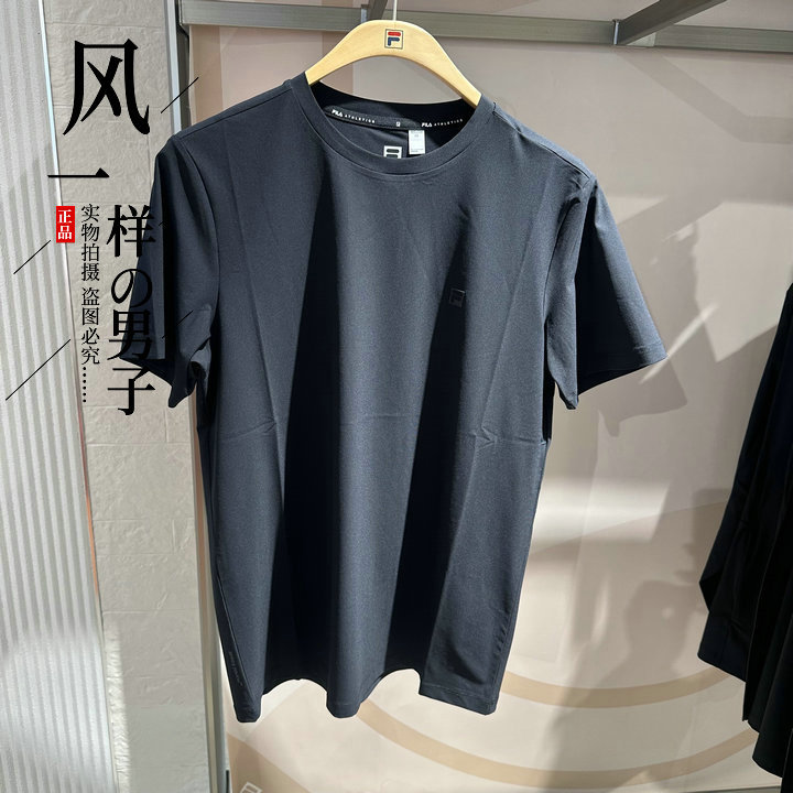 Fila 2026 Summer New Men's Fashionable Casual Knitted Short-Sleeved Shirt A11M621109
