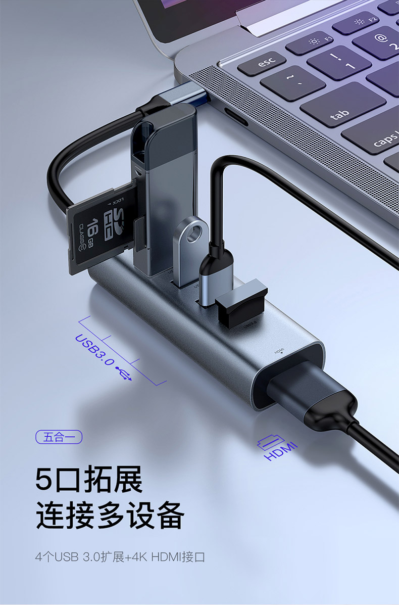 Type-C lần docking station nghĩ Sét 3 của Apple Macbook chuyển đổi bến tàu mở rộng bên ngoài matebookpro phụ kiện máy tính xách tay USB adapter HDMI Extender - USB Aaccessories quạt usb để bàn