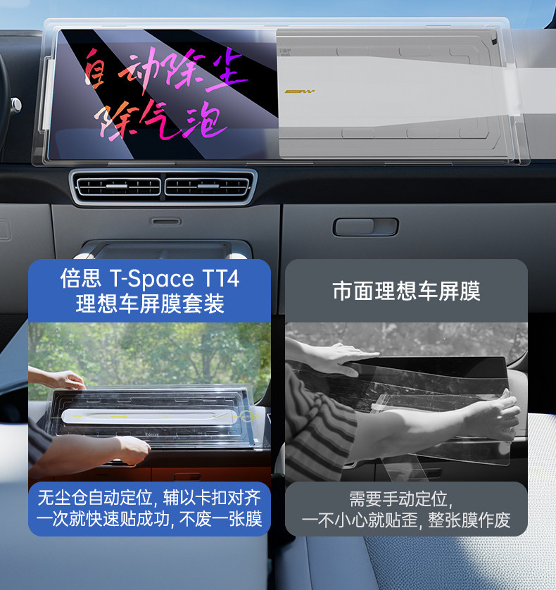 Защитная пленка для авто 倍思适用于适用于理想l6/l7/l8/l9/mega屏幕膜车型25款导航膜车载 Baseus