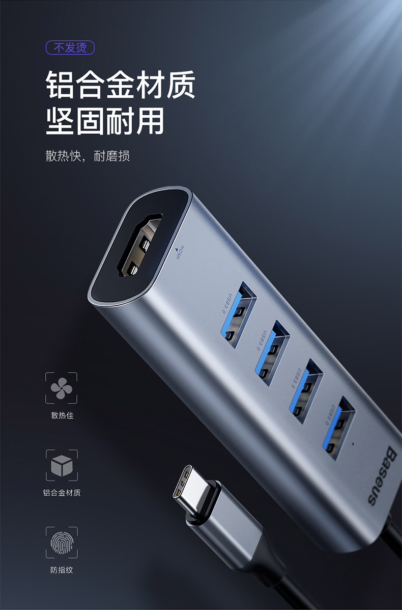 Type-C lần docking station nghĩ Sét 3 của Apple Macbook chuyển đổi bến tàu mở rộng bên ngoài matebookpro phụ kiện máy tính xách tay USB adapter HDMI Extender - USB Aaccessories quạt usb để bàn