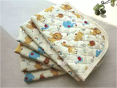 Affordable processing price Foreign trade surplus single anti-urine pad towel pure cotton cartoon padded three-layer baby diaper pad waterproof urine barrier