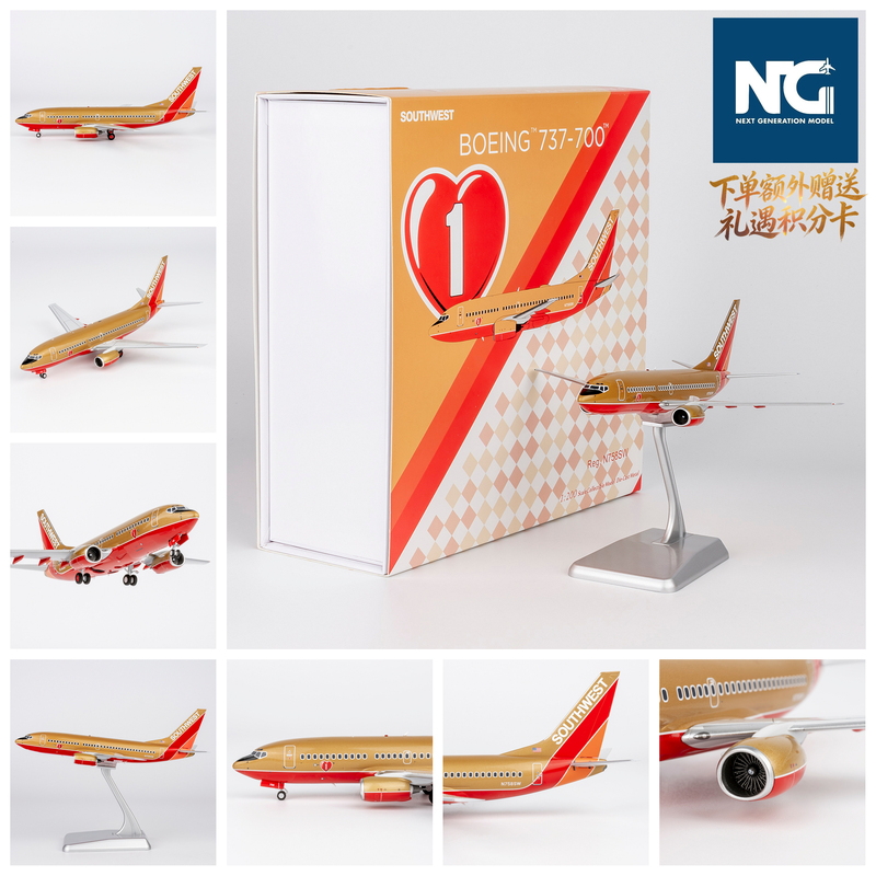 Ng 05033 Southwest Airlines 737-700 N758Sw Gold Aircraft Model 1/200 Ng 05033 Southwest Airlines 737-700 N758Sw Gold Aircraft Model 1/200
