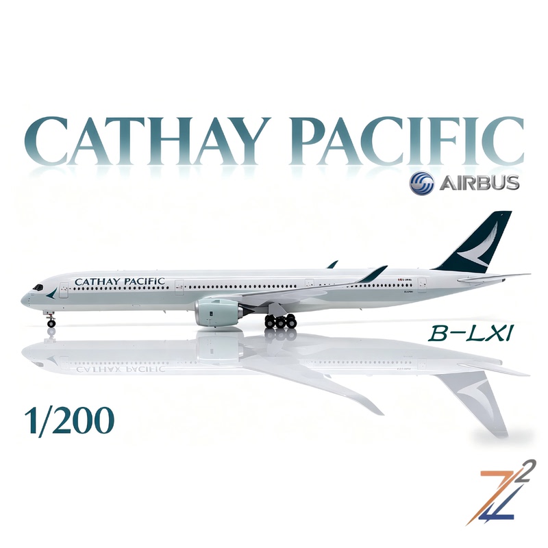 Z2 Model Cathay Pacific A350-1000 B-Lxi (Without Collection Card) Airplane Model 1/200