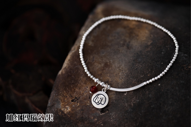 Bracelet de cheville Femme en Argenterie - Ref 3103886 Image 11