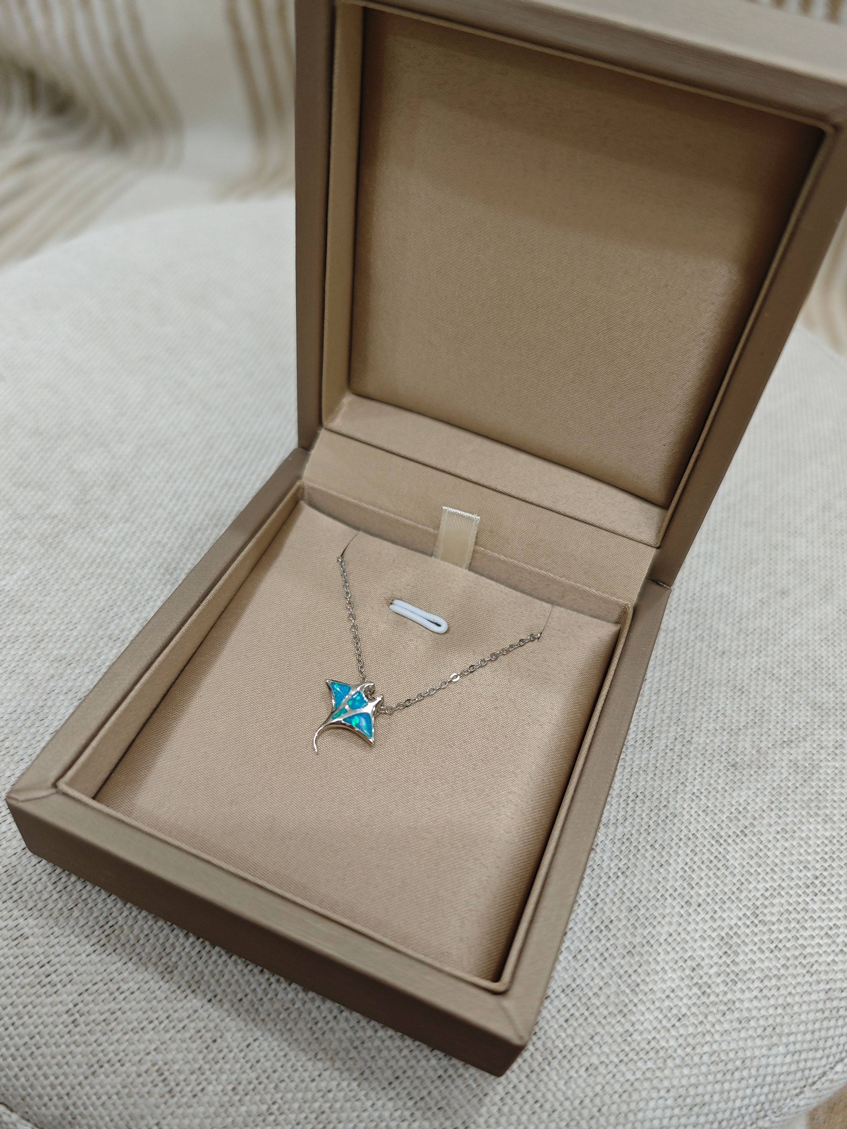 Maldives Manta Ray Necklace S925 Silver Airport Style - Product image 8