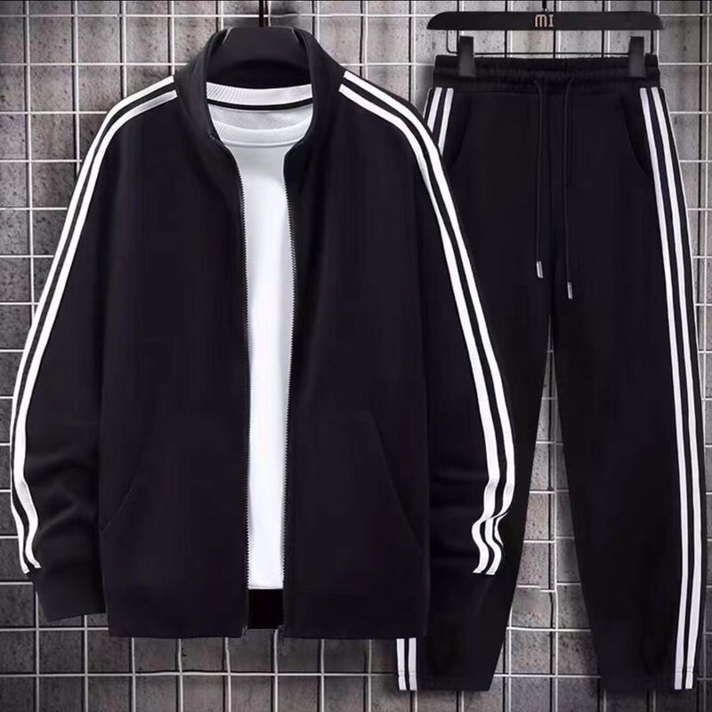 Clearance Sale: Spring and Autumn New Sports Suits for Men and Women, Couple's Jackets, Long Pants, Casual Running Wear, Long-Sleeved Two-Piece Set