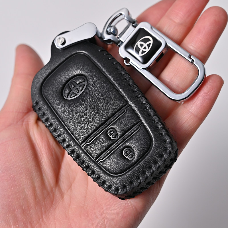 RAV4 Rong release key button 2021 special genuine leather key bag 2020 decoration ToyotaRV4 key cover 21 new