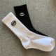 21 New Four Seasons Mid-Tube Socks for Men and Women Black and White Solid Color Calf Socks Bat Retro Cotton Japanese Korean Version JK Socks