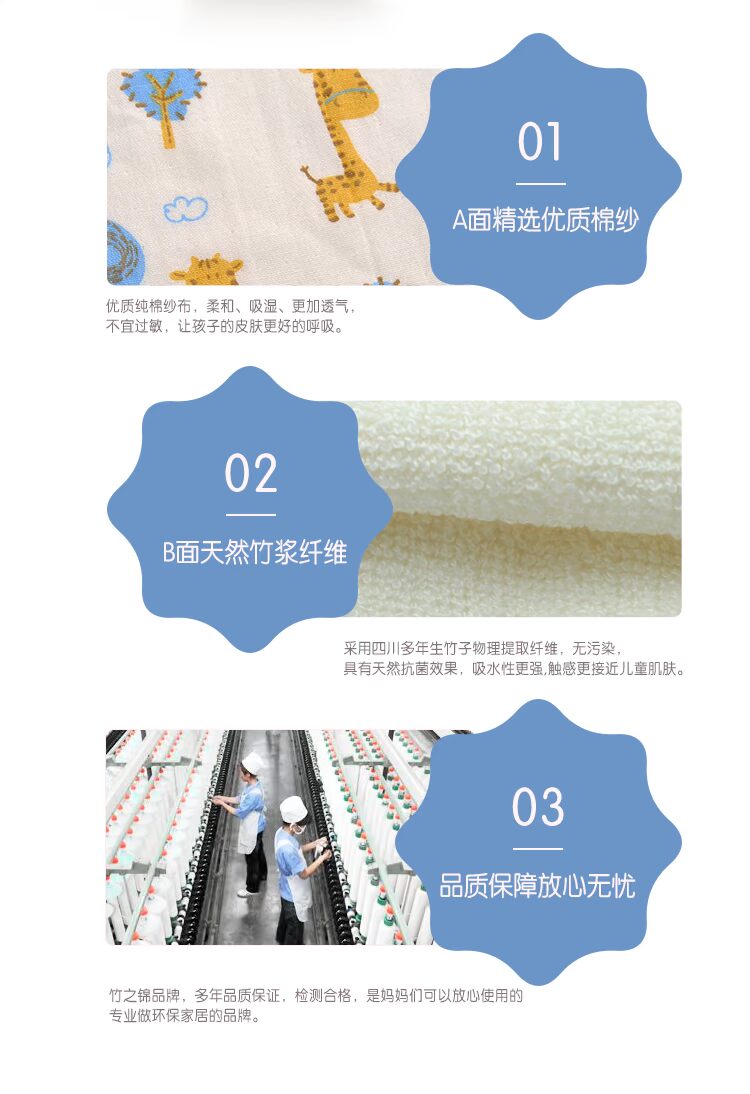 Khăn choàng trẻ em 2 gạc bằng tre đặc biệt hơn cotton mềm hoạt hình dễ thương tắm rửa mặt - Khăn tắm / áo choàng tắm áo choàng tắm