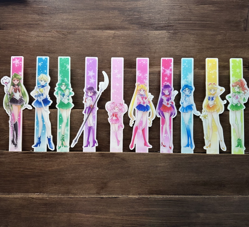 LAOSHU Sailor Moon Extra Long Character Card Set Acrylic Collection Card 20cm Acrylic Long Card LAOSHU Sailor Moon Extra Long Character Card Set Acrylic Collection Card 20cm Acrylic Long Card