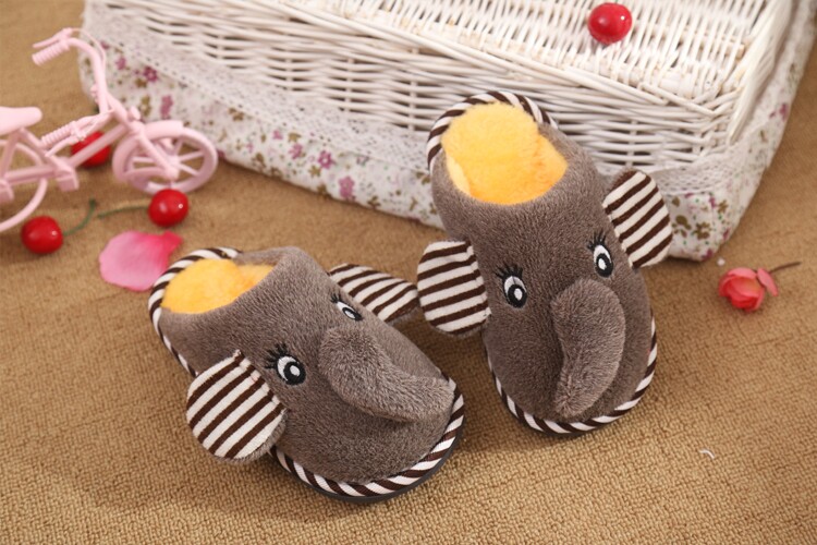 Pantoufles enfants en suède pour hiver - semelle autre - Ref 1006553 Image 10