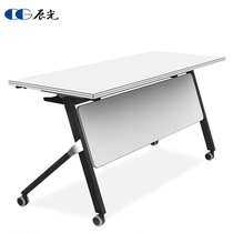 Free combination strip multifunction folding training session table for students with wheel training table and chairs double desk