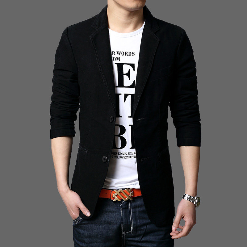 Fall Fashion New small suit men's clothing pure cotton Western suit jacket men's single West pence Tidal Jacket Poo Suit