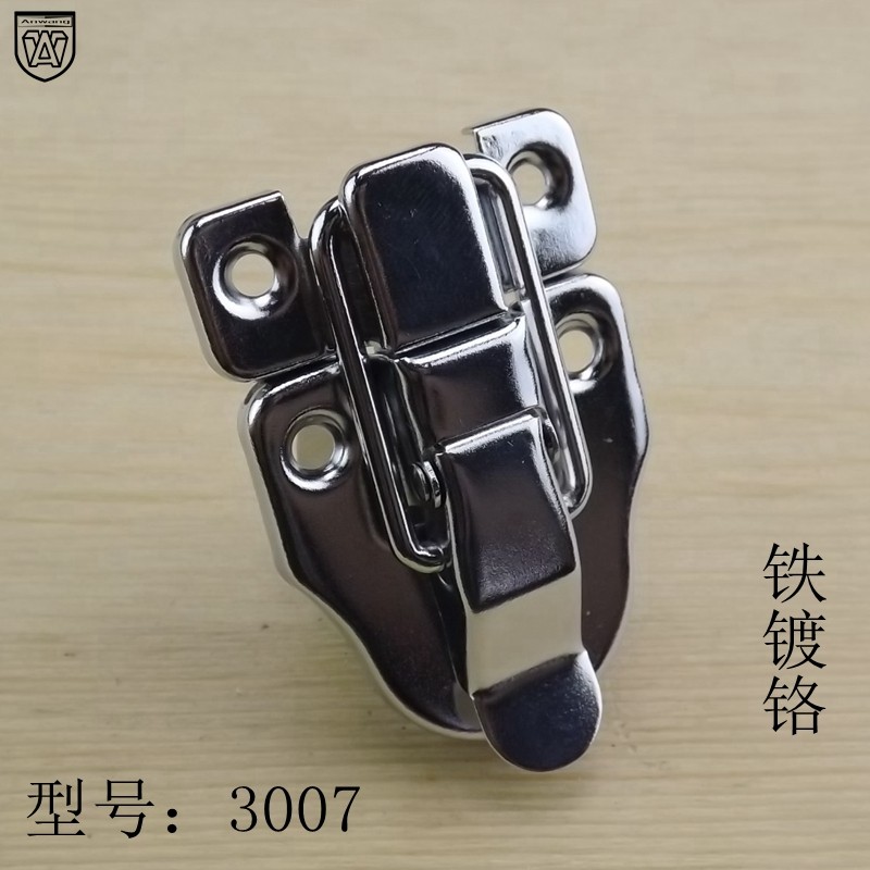 AW3007 LOCK BOX Corrugated Iron Clasp With Lock SON DUCKBILL Wooden Case with Duckbill Box SNAP FASTENER