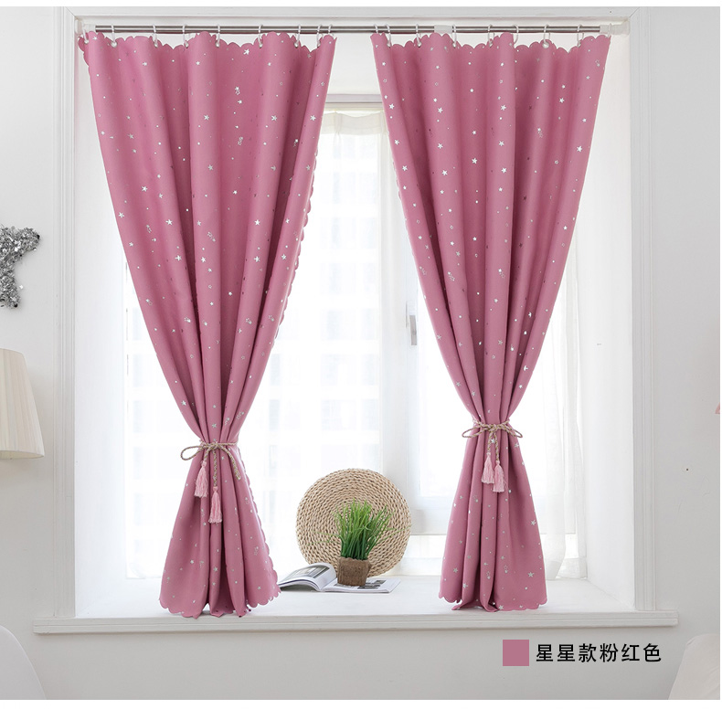 che chắn miễn phí rèm vải que kính thiên văn đơn giản để cài đặt rèm cửa phòng ngủ phòng ký túc xá đục bóng rắn cho thuê ngắn - Phụ kiện rèm cửa bộ thanh treo rèm cửa