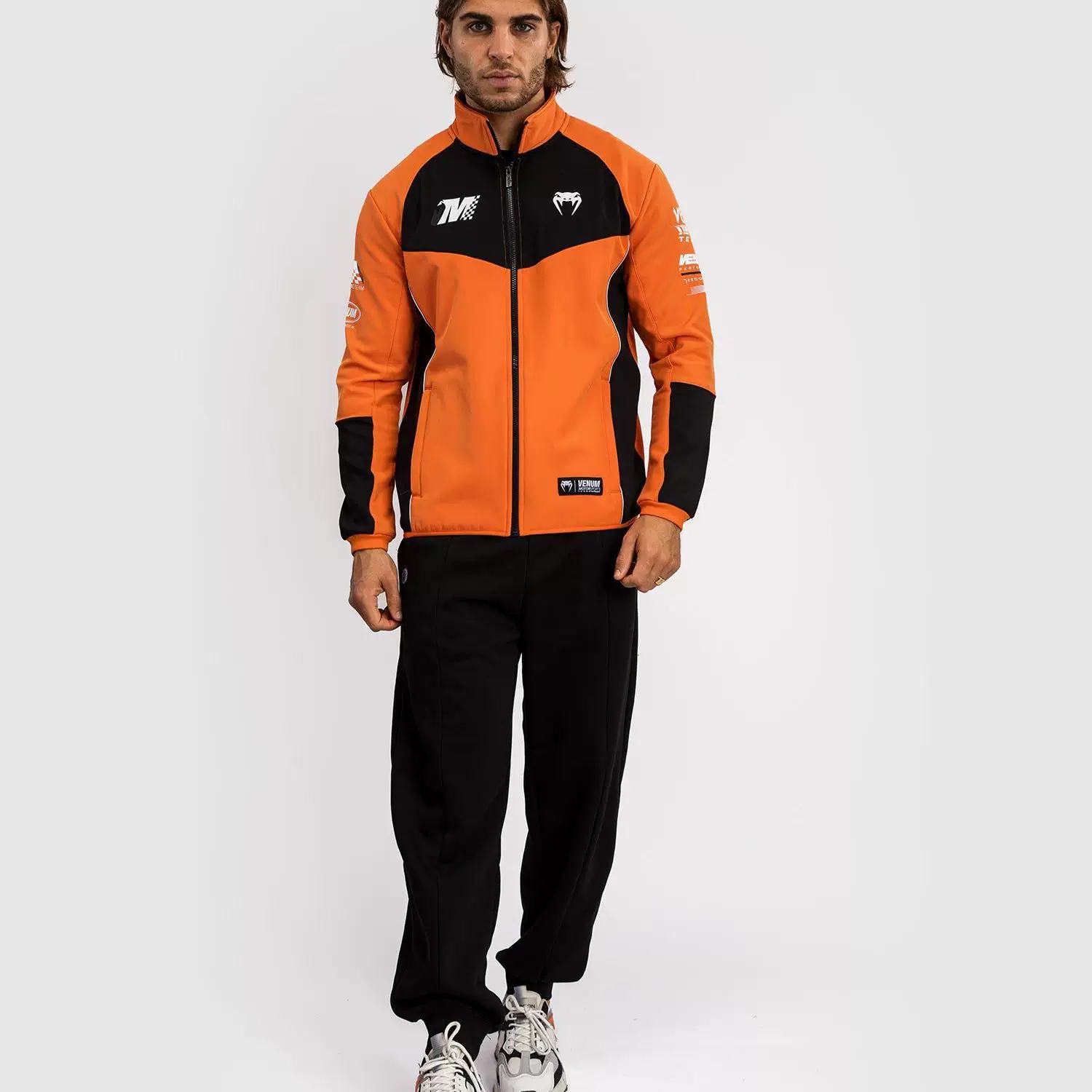 Спортивный кардиган VENUM с капюшоном, длинный рукав, спортивный костюм