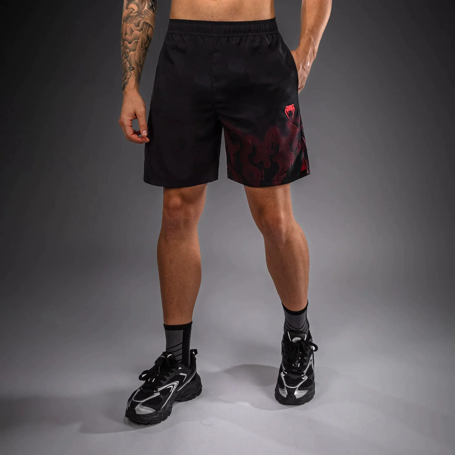 Шорты для боя по кикбоксингу Venum Specter Venom Muay Thai Sanda, тренировочные, быстросохнущие, боксёрские