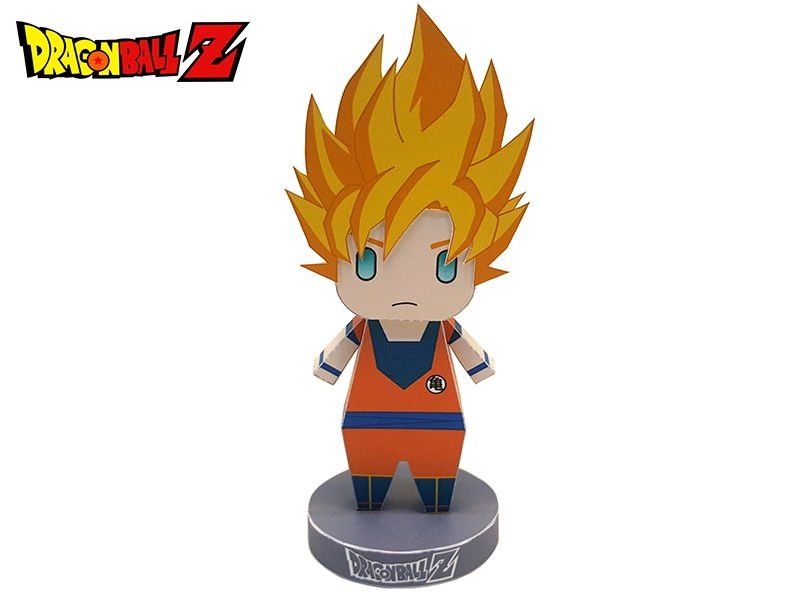 Trẻ em làm bằng tay origami Tự làm mô hình giấy 3D ba chiều Búp bê hoạt hình Dragon Ball Monkey King Mô hình giấy 3D - Mô hình giấy