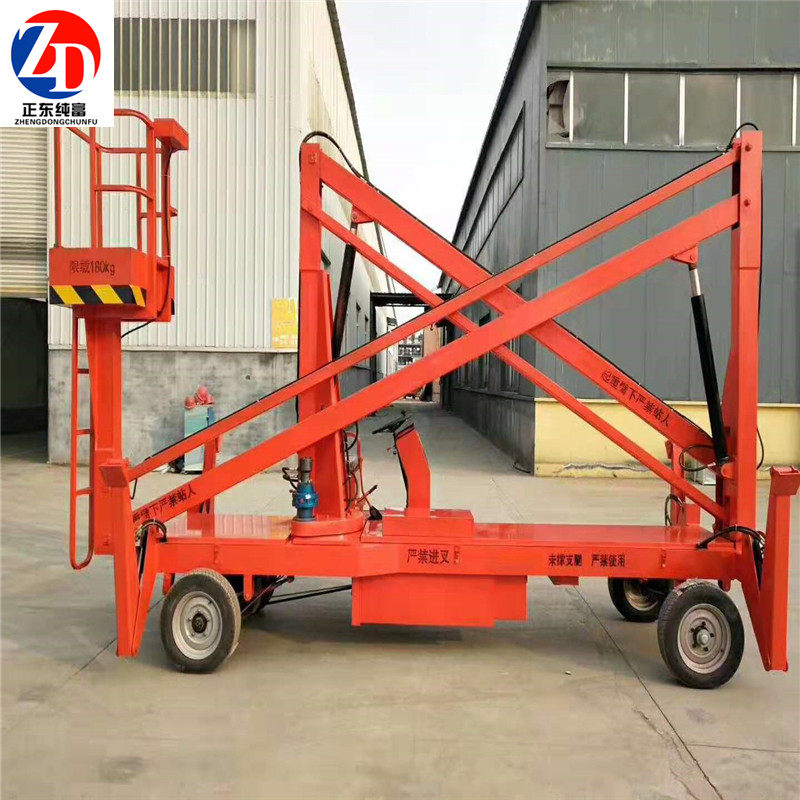 Travel arm self-walking elevator electric hydraulic diesel engine powered high altitude maintenance workvehicle mobile platform