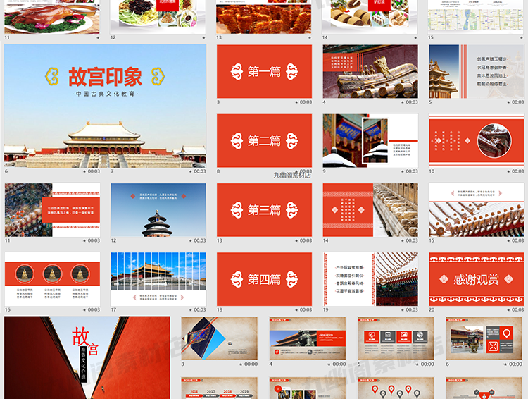 图片[12] - 17套北京城市旅游文化景点故宫宣传主题PPT模板 - 忙狐网