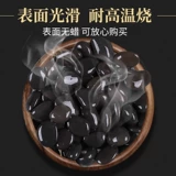 Каменные булочки для приготовления каменных лепешек, черная галька, устойчивая к высоким температурам рыбная колбаса из деревянной бочки, вулканический камень для барбекю