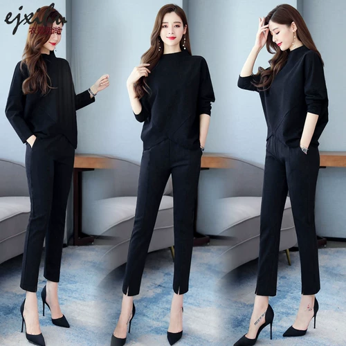 Осенний модный комплект, коллекция 2021, яркий броский стиль, по фигуре