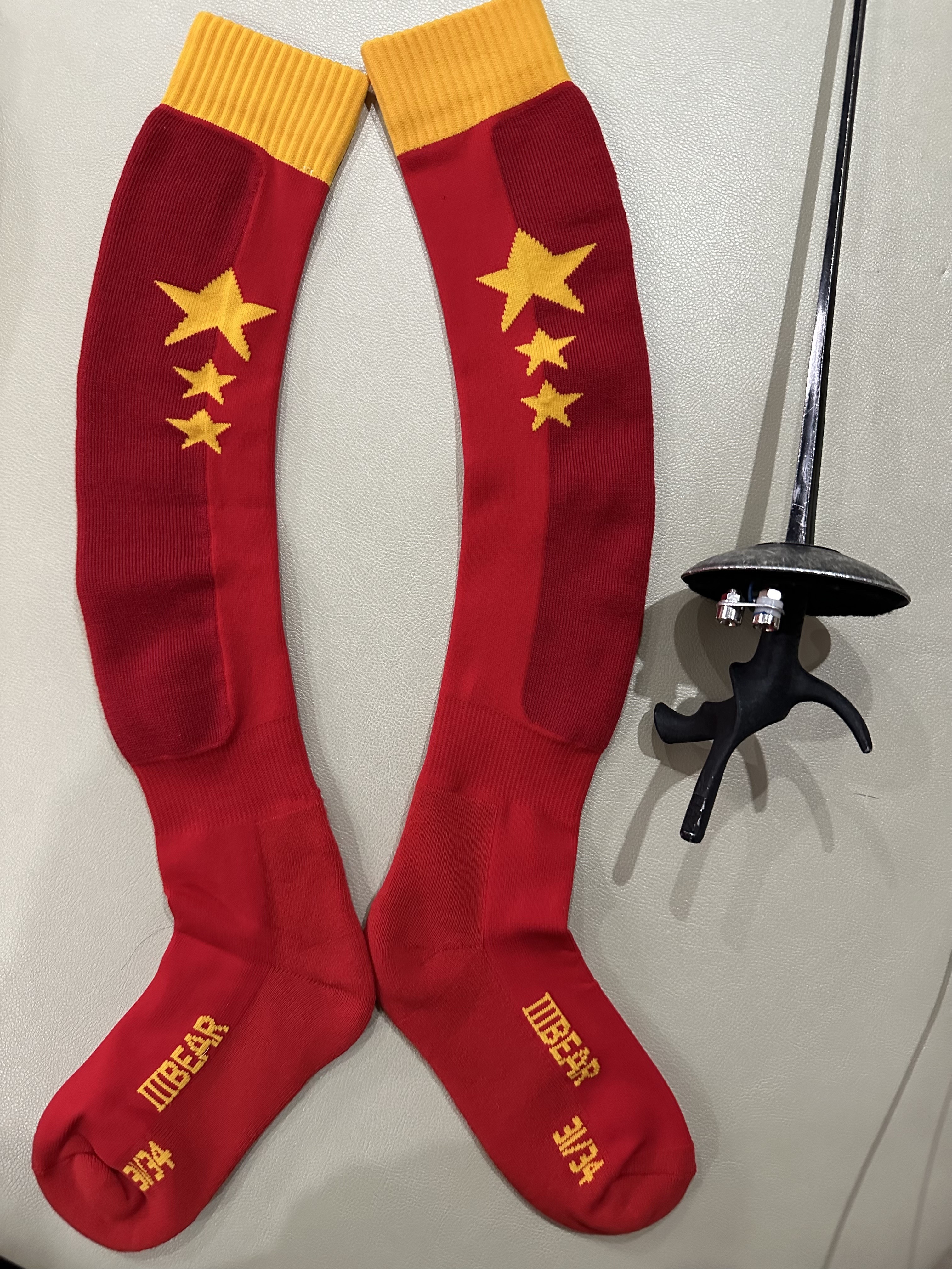 Three Sword Bears Patriots Fencing Socks No Mark Professional Sports Socks Men And Women Universal Fencing Socks China Red Fencing Socks-Taobao