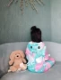 Orange CC Meng ~ siêu dễ thương kỳ lân mùa thu và san hô lông cừu phong cách jumpsuit dịch vụ nhà áo bé trai