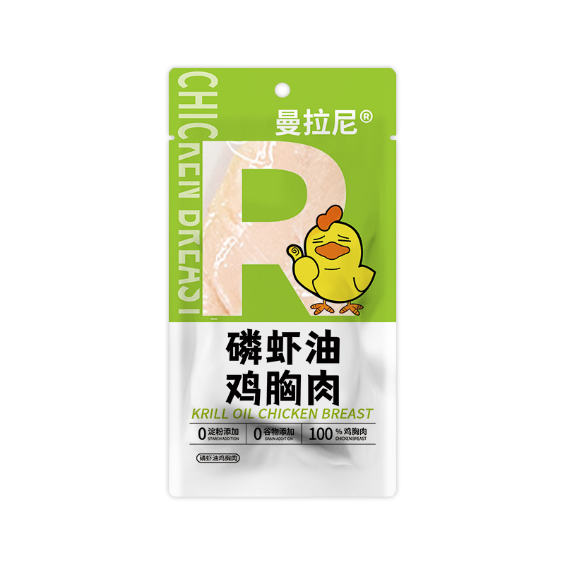 曼拉尼鸡胸肉猫咪专用狗狗零食蒸煮水煮鸡肉块宠物鸡小胸冻干增肥