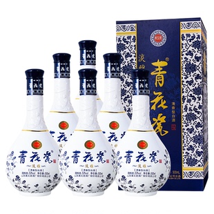 杏花村53度清香型白酒整箱青花瓷礼盒装