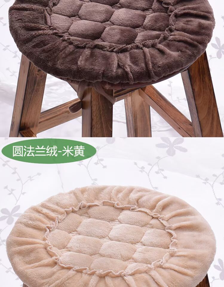 Mùa đông sang trọng đệm trượt vòng tròn vườn ươm đệm pad phân đệm ghế tùy chỉnh-ass - Ghế đệm / đệm Sofa đệm ghế gỗ bằng da
