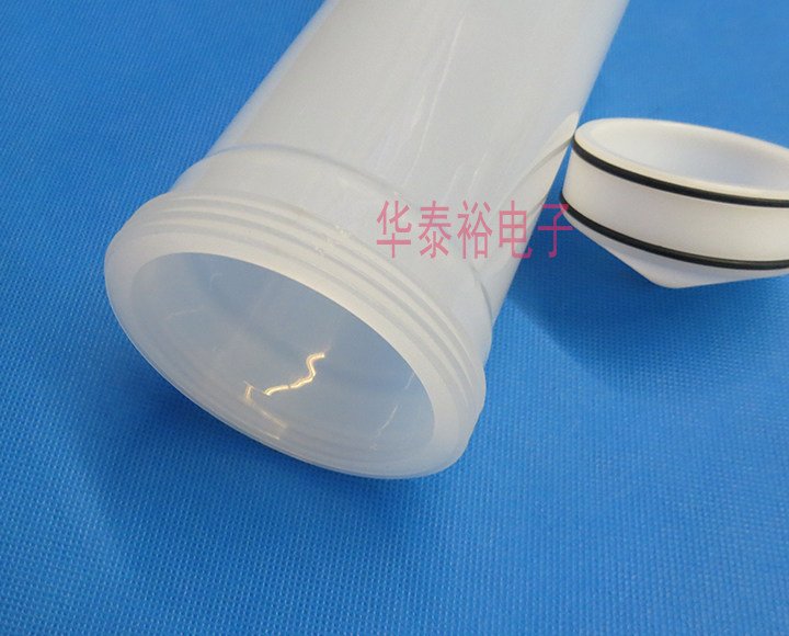 Dispensing Syringe High Voltage Resistant 500CC Thickeneded Aluminum Back Cover Dispensing Syringe Dispensing Machine ACCessories Adapter Connector
